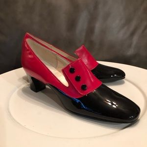 NOS Vintage Naturalizer Red & Black Pumps-Size 7.5